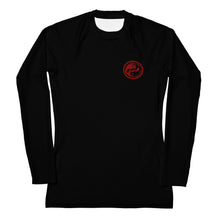 Load image into Gallery viewer, BETA Women's Ranked Rash Guard - Black/Red