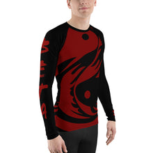 Load image into Gallery viewer, Men's Black Ranked All Over Print BETA Nogi Rash Guard