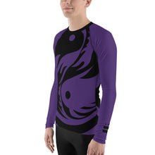 Load image into Gallery viewer, Men's Purple Ranked All Over Print BETA Nogi Rash Guard