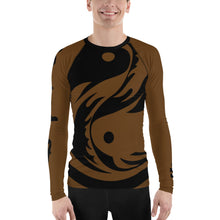 Load image into Gallery viewer, Men's Brown Ranked All Over Print BETA Nogi Rash Guard