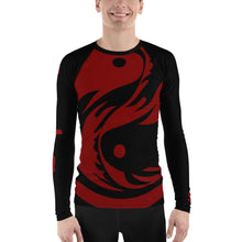 Load image into Gallery viewer, Men's Black Ranked All Over Print BETA Nogi Rash Guard