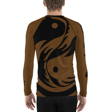 Load image into Gallery viewer, Men's Brown Ranked All Over Print BETA Nogi Rash Guard