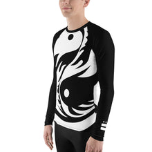 Load image into Gallery viewer, Men's Black and White All Over Print BETA Nogi Rash Guard
