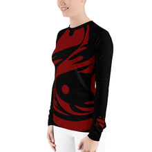 Load image into Gallery viewer, Women's Ranked Black All Over Print BETA Nogi Rash Guard