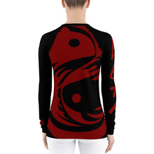Load image into Gallery viewer, Women's Ranked Black All Over Print BETA Nogi Rash Guard