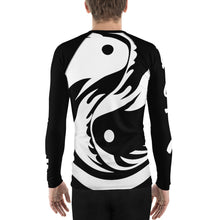 Load image into Gallery viewer, Men's Black and White All Over Print BETA Nogi Rash Guard