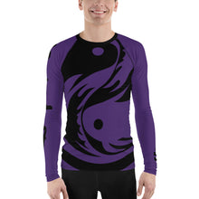 Load image into Gallery viewer, Men's Purple Ranked All Over Print BETA Nogi Rash Guard