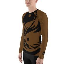 Load image into Gallery viewer, Men's Brown Ranked All Over Print BETA Nogi Rash Guard