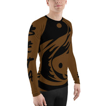 Load image into Gallery viewer, Men's Brown Ranked All Over Print BETA Nogi Rash Guard