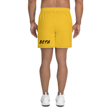 Load image into Gallery viewer, BETA Yellow Men&#39;s Recycled Athletic Shorts