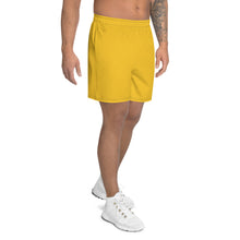 Load image into Gallery viewer, BETA Yellow Men&#39;s Recycled Athletic Shorts