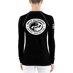 BETA Women's Ranked Rash Guard - Black