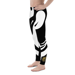 Men's Black and White All Over Print BETA Nogi Spats