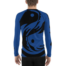 Load image into Gallery viewer, Men&#39;s Blue Ranked All Over Print BETA Nogi Rash Guard