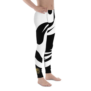 Men's Black and White All Over Print BETA Nogi Spats