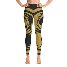 Load image into Gallery viewer, Women&#39;s Black and Gold All Over Print BETA Nogi Spats