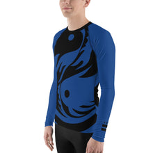 Load image into Gallery viewer, Men&#39;s Blue Ranked All Over Print BETA Nogi Rash Guard