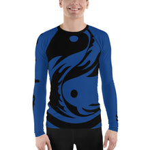 Load image into Gallery viewer, Men&#39;s Blue Ranked All Over Print BETA Nogi Rash Guard