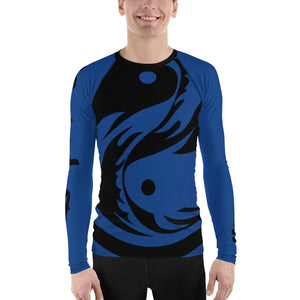 Men's Blue Ranked All Over Print BETA Nogi Rash Guard